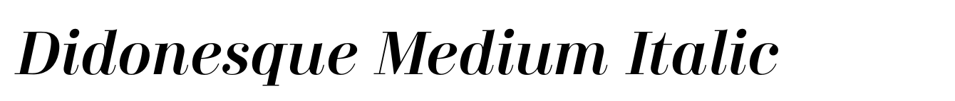 Didonesque Medium Italic